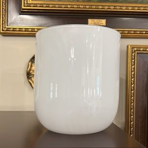 Made in Poland Art Decor White Glass Vase